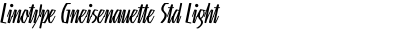 Linotype Gneisenauette Std Light